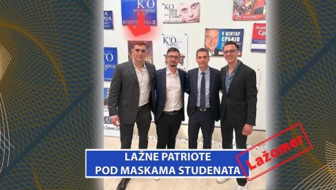 LAŽNE PATRIOTE POD MASKAMA STUDENATA (VIDEO)