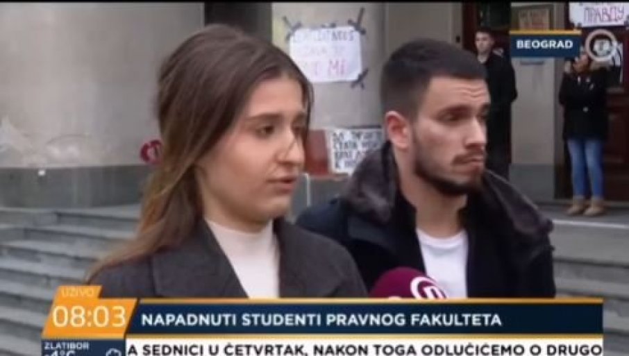 STUDENTI TVRDE DA SU NAPADNUTI NA PRAVNOM FAKULTETU: Zašto se ne skinu snimci sa kamera i ne dopusti policiji tačno utvrdi šta se desilo?