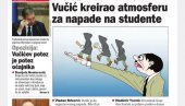 СТУДЕНТИ СЕ ПОТУКЛИ НА ПРАВНОМ, А ЛАЖУ ДА ИЗА СВЕГА СТОЈИ ВУЧИЋ: Дачић о срамној насловној страни Данаса