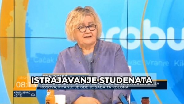 БРАНИ АЛБАНЦЕ, А СРБЕ НАЗИВА УБИЦАМА, ПОДРЖАВА СТУДЕНТСКЕ ПРОТЕСТЕ: Миљеница Аљбина Куртија на задатку на антисрпској  НОВА С (ВИДЕО)