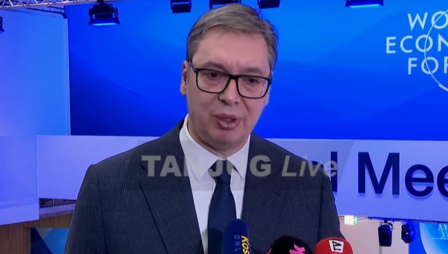 VUČIĆ SE OBRAĆA IZ DAVOSA