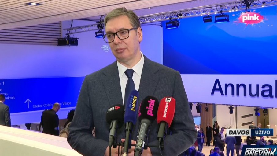 ''ŽELIM DA IZRAIM SAUČEŠĆE PORODICAMA'' Predsednik Vučić iz Davosa o požaru u staračkom domu kod Barajeva