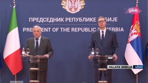 VUČIĆ SA TAJANIJEM: Italija učestvuje na Ekspu - uvek smo imali njihovu podršku (VIDEO)