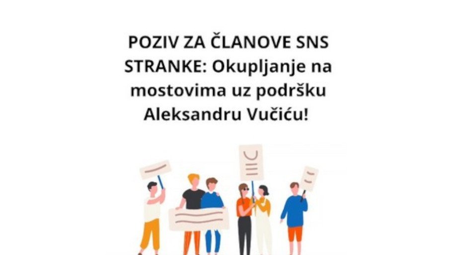 IZMIŠLJENI POZIV NA OKUPLJANJE ČLANOVA SNS: Ko stoji iza novog pokušaja izazivanja sukoba? (VIDEO)