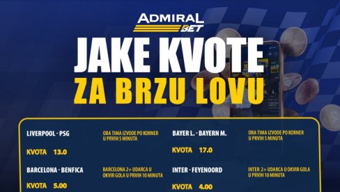 NOĆ ZA ODLUKE – PRVI REVANŠI OSMINE FINALA LIGE ŠAMPIONA: Četiri spektakularna meča i brza akcija!