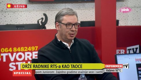 ON JE BRUKA ZA SRBIJU Vučić: Ja jesam najponosniji što sam predsednik Srbije